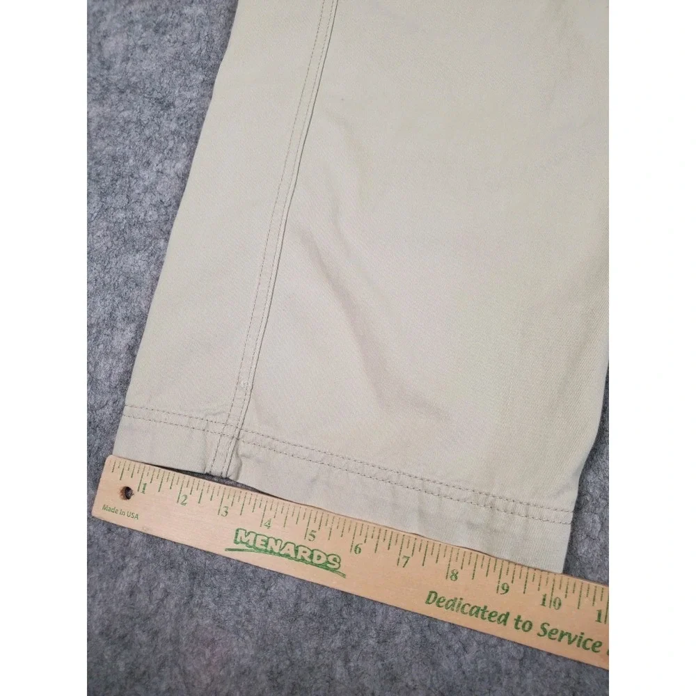 Y2K Levi's Cargo Pants Mens 33x30 Tan Khaki Loose Straight Baggy Cotton Utility